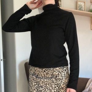 ZARA Black long sleeve turtleneck.